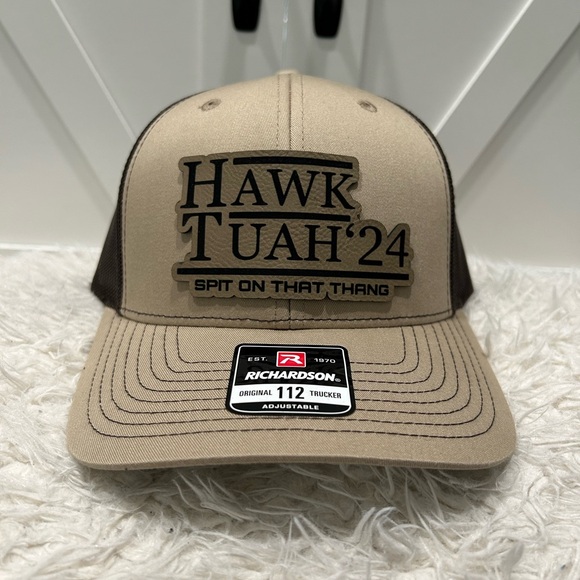HAWK TUAH Laser engraved Richardson112 trucker hat. - Picture 1 of 2